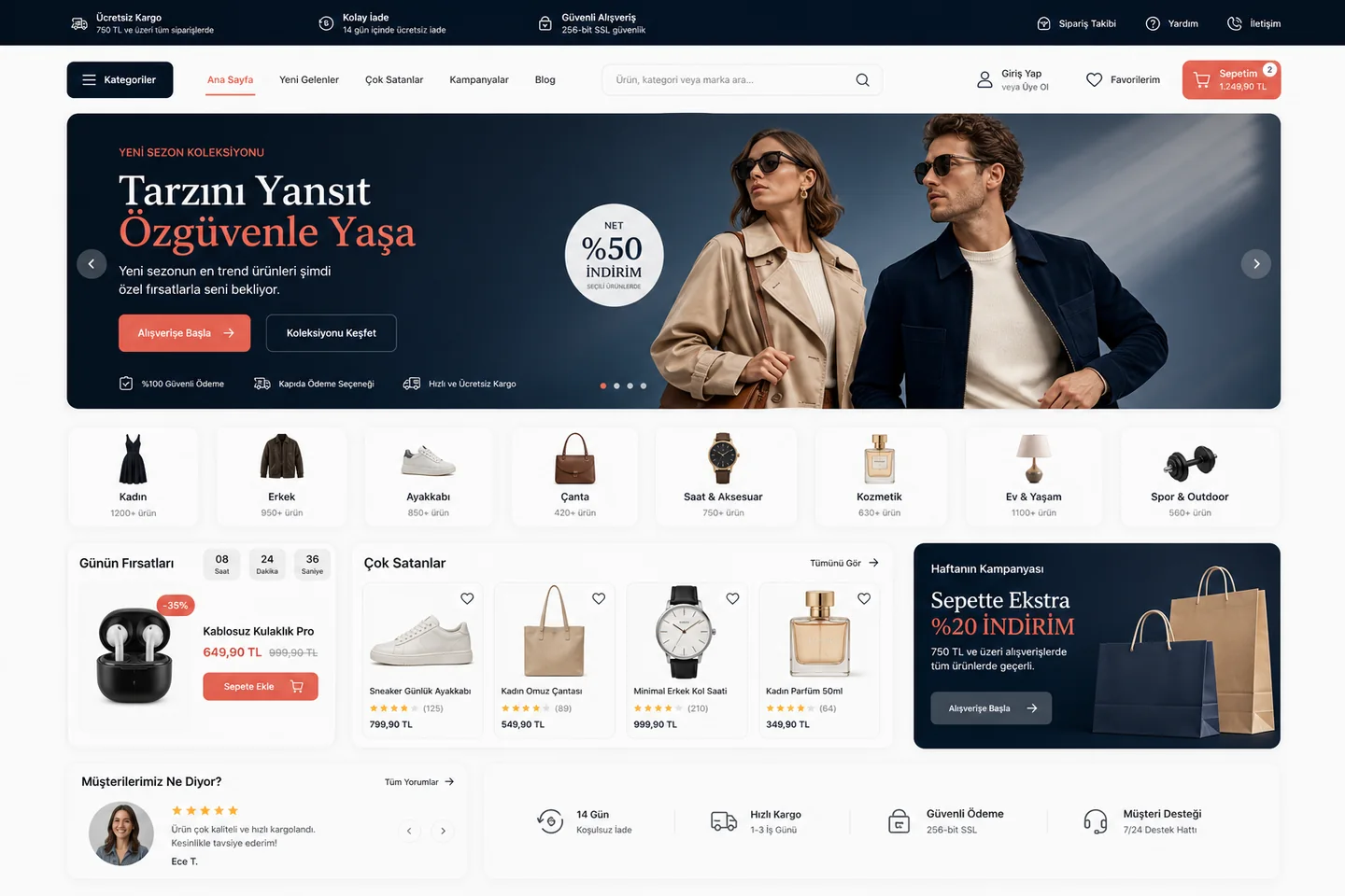 E-Ticaret tarafında sadece estetik değil, ticari netlik kuruyoruz